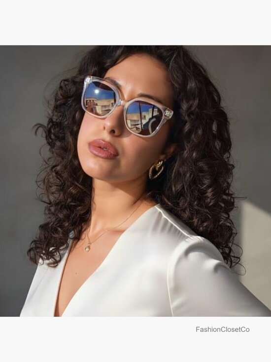 Square Polarized Sunglasses Women Retro UV400 Acetate Shades main image 6